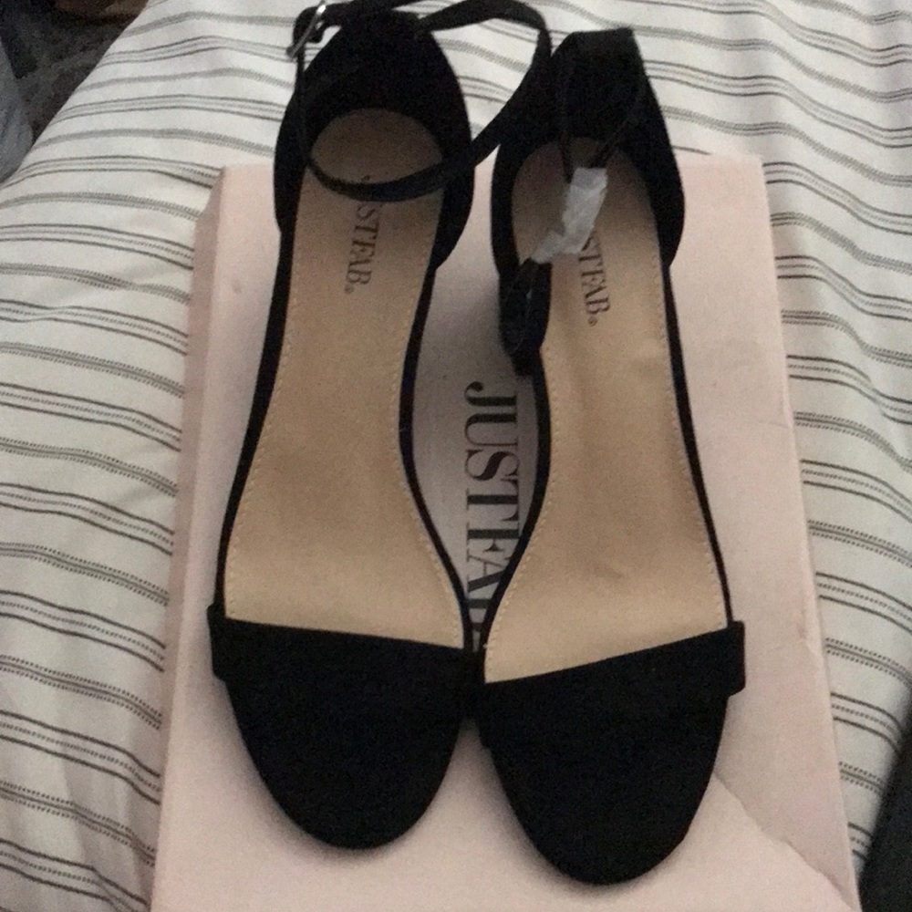 “JustFab” black 2 inch heel